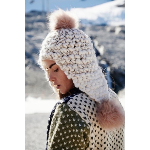 Free People Snow Castle Trapper Pom Hat - Picture 4 of 7